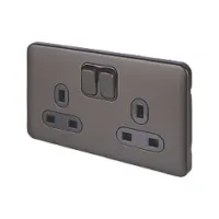 Schneider Electric Lisse Deco Steckdose 2-fach Mit 2 USB - Schraubenlos, Mokka Bronze